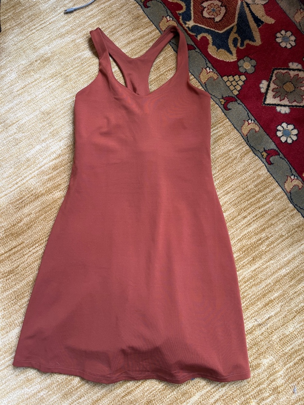 Girlfriend Collective Lola mahogany exercise dress